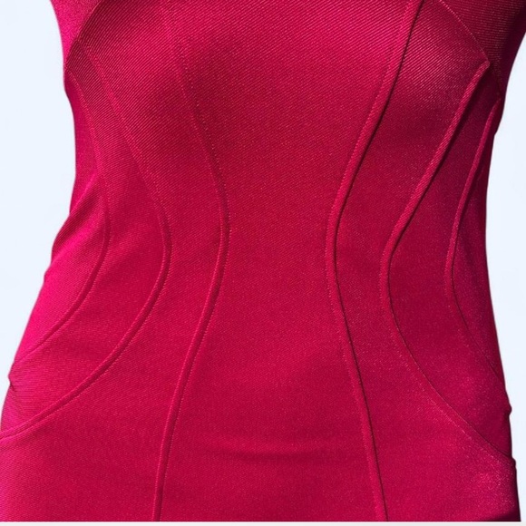 Zac Posen Joni Body-con Sheath Dress Fuchsia Size 4 - Picture 4 of 7